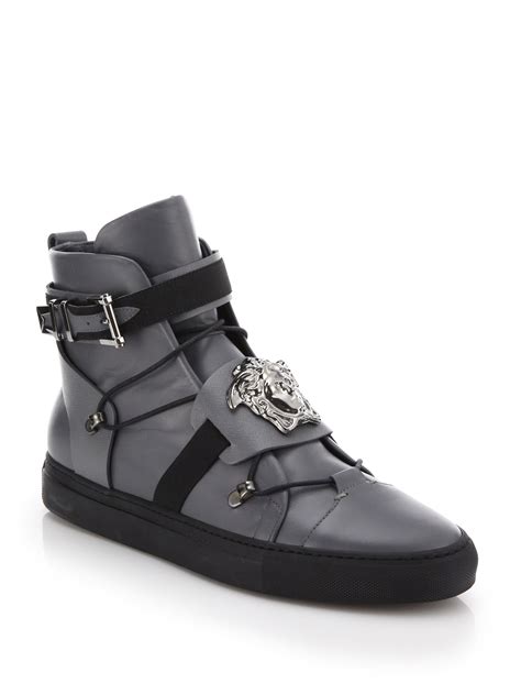 versace hombre tenis|versace high top sneakers.